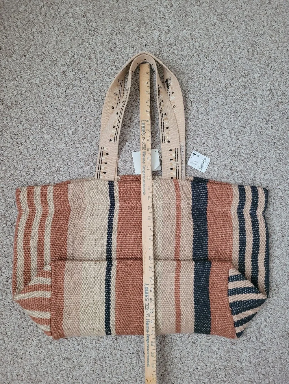 Free People Copacabana Carryall Woven Design Tote Bag.